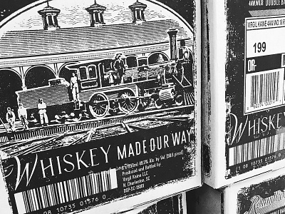 Whiskey Shipper Box box branding illustration liquor packaging packaging design photography screenprint spirits texture train type typography whiskey