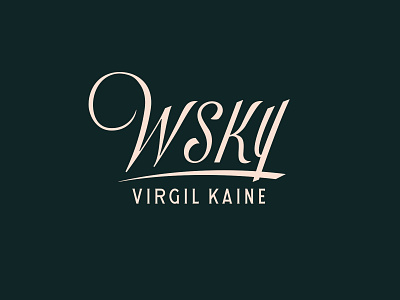 WSKY Script brand development branding identity lettering liquor script spirits type typography vector whiskey