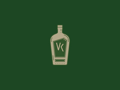 VK Icon bottle bourbon branding icon identity illustration liquor mark type vector whiskey