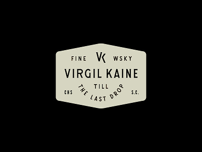 VK Patch badge brand development identity logo patch patch design type typography whiskey