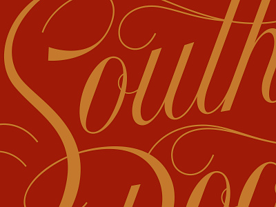 Southern Lettering cursive flourish flourishes lettering letters script type