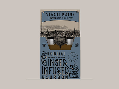 100ml Packaging bourbon box ginger lettering liquor mockup packaging spirits type typography whiskey