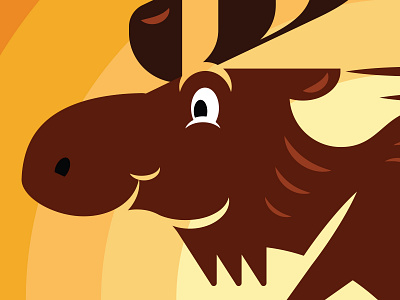 Moose animal fun happy illustration moose vector