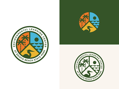 Environmental Learning Center brand development branding coast coastal design icon identity logo logo design state park type vector wildlife