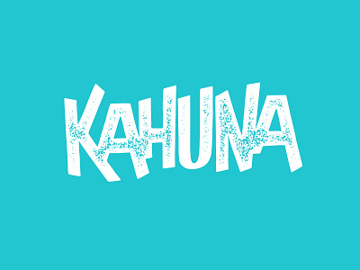 Big Kahuna big kahuna hand drawn lettering texture type typography vector