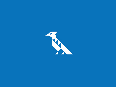 Blue Jay bird bird icon bird illustration blue blue jay geometric icon vector