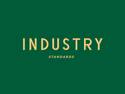 Industry Standards detail industry letters type type design typography vector