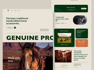 HORZEYS website design graphic design horse horseback website