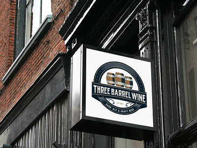 THREE BARREL WINE MOCKUP