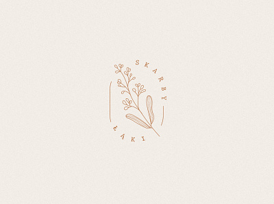 logo | floral jewellery boho branding design flat floral flower illustrator logo minimal