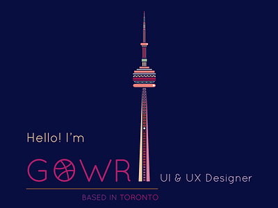 Hello Dribbble city first shot hello toronto