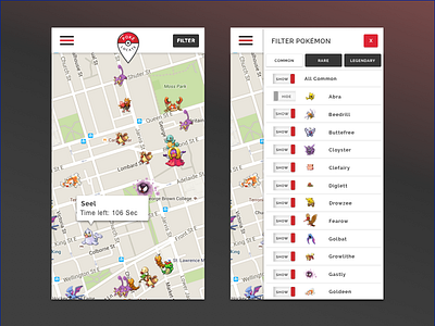 Pokelocate pokelocate pokemon pokemon go ui