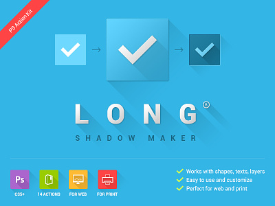 Long Shadow Maker action atn flat shadow graphic river long shadow ps action shadow shadow action shadow maker
