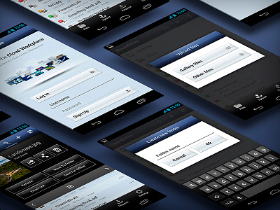 Android App android app button isometric login mobile mockup opendrive perspective phone window