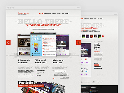 Portfolio 2011 browser button crack grey noise portfolio red slider swiss themes vintage website