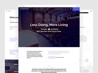 Less Doing, More Living — Home Page