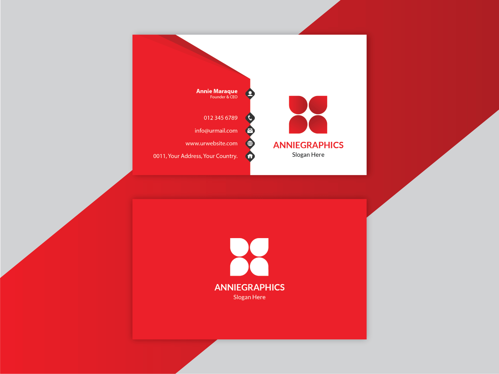 Minimal Corporate Business Card Design