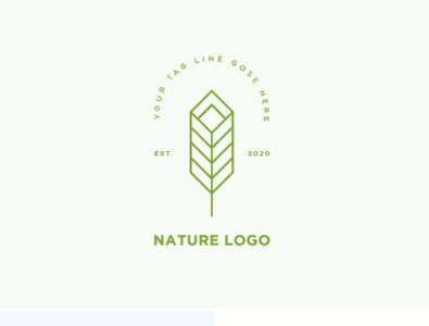 Nature Logo Preview branding flat icon illustrator logo minimal vector