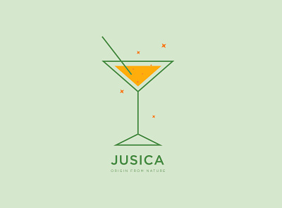 Jusica Froot Logo branding flat icon illustrator logo minimal