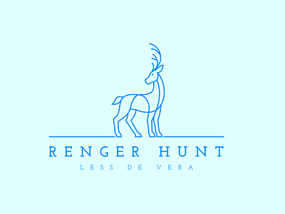 Deer line art pro Logo
