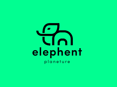 Modern Elephant Logo elephant elephant logo logo logodesign modern logo