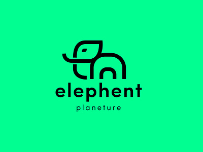 Modern Elephant Logo elephant elephant logo logo logodesign modern logo