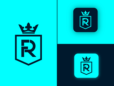 Finacial Rise FR logo Design branding corporate corporate design flat icon illustrator logo logodesign minimal vector