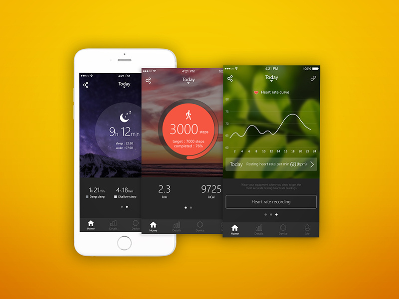 Veryfit app ui by Justinnnnn🐳 on Dribbble