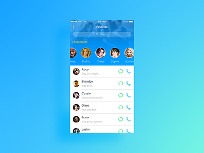 Day 14 - Friends & Contacts ui