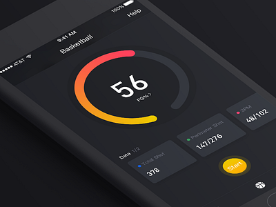 Basketball Data Tracker circle