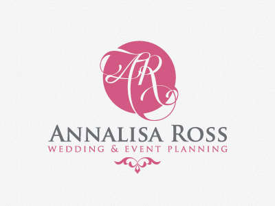 Wedding Planner Logo boutique clean elegant emblem initials luxury planner royal script swirly typeface wedding