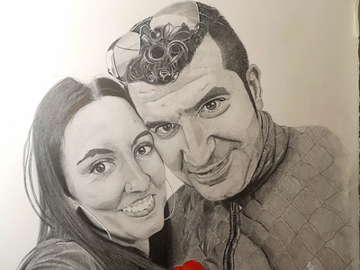 Retrato de una pareja de enamorados