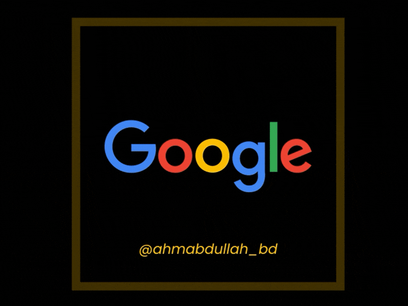 Google logo animation typography