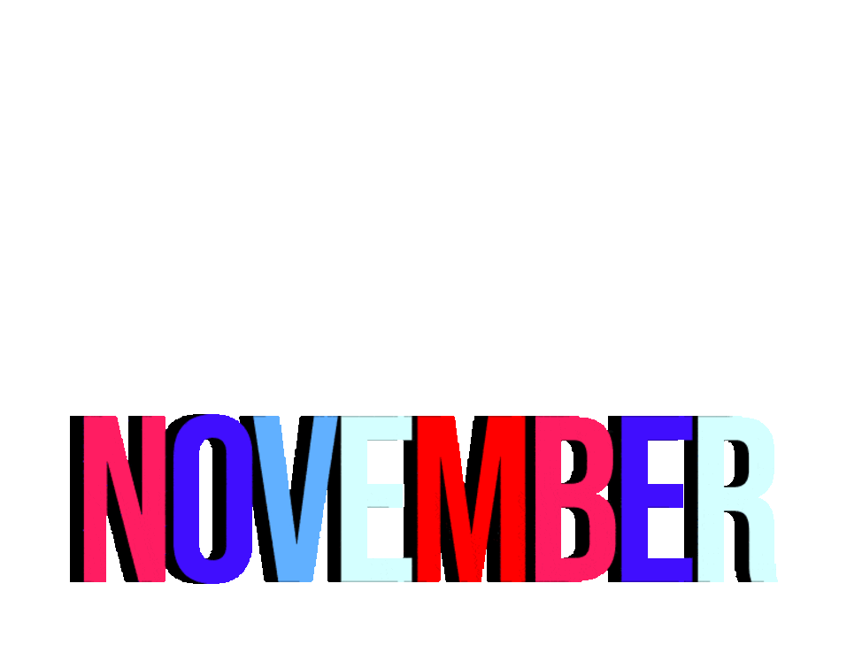November Text GIF's Animation typography