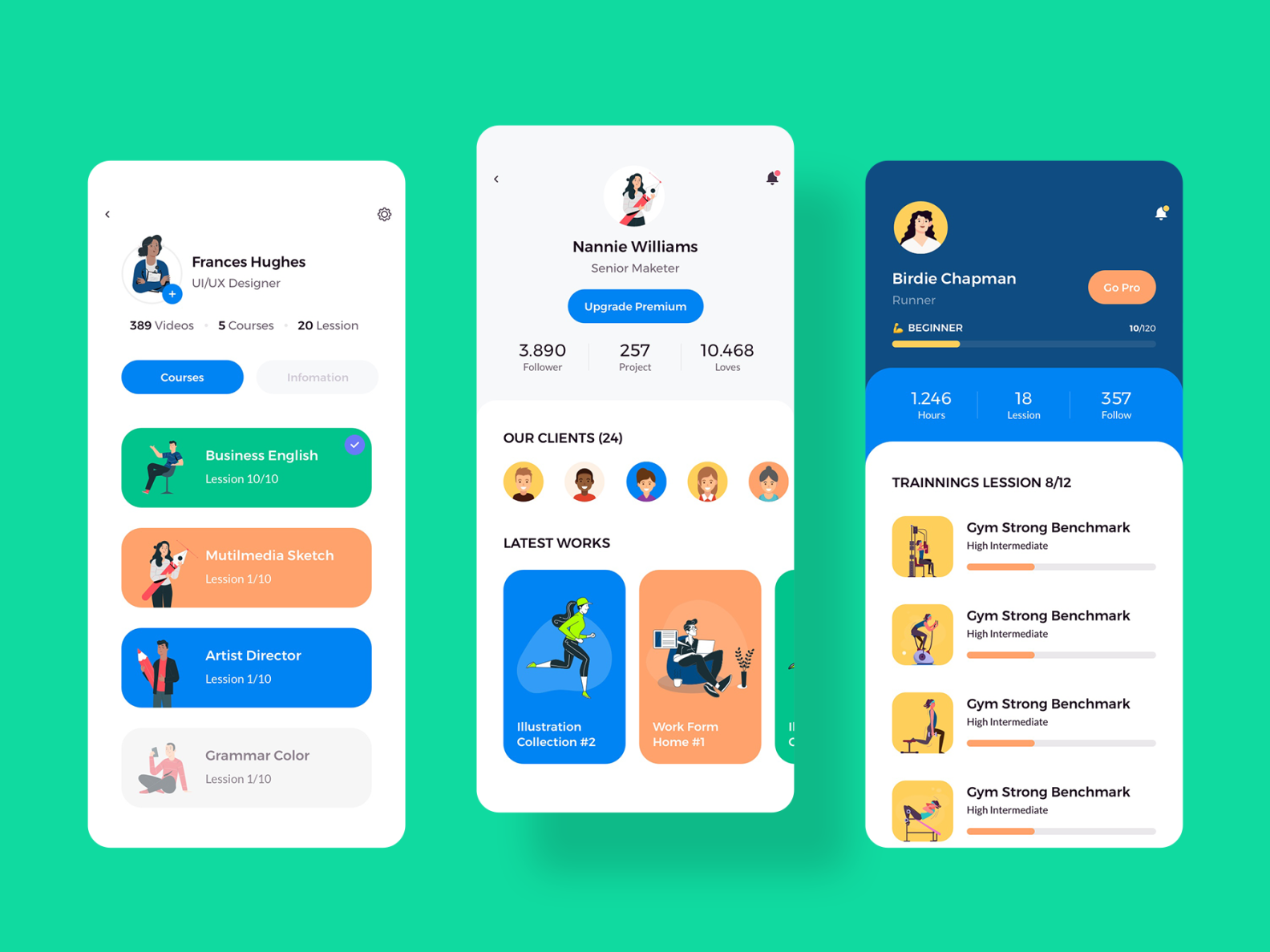 Claka Profile 01 by Tiep Nguyen on Dribbble