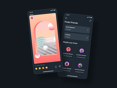 Darkmode Show 24h defi app ios kit metmoi mobile ui sketch social template ui