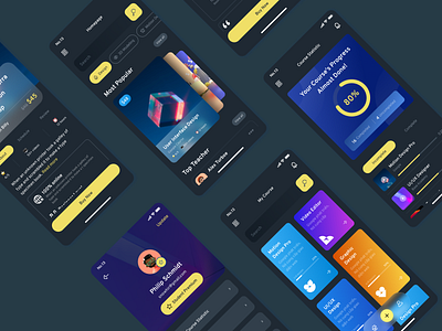 Metmoi UI KIT - Education app design education ios kit metmoi mobile template ui