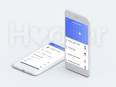 Healer Appointment app design doctor drugs healer iphone kit medical mobile template ui