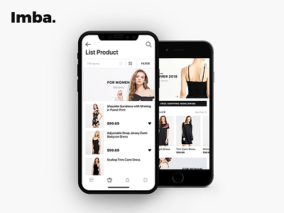 Imba Iphone X app design imba iphonex kit mobie template theme ui website