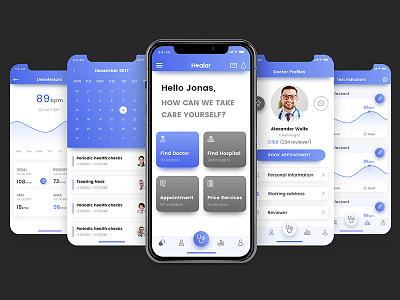 Healer App app healer iphonex kit mobile native react template ui