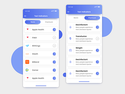 Healer App Settings app design healer ios iphonex kit mobile sketch template ui