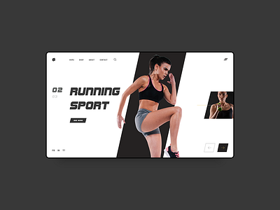 Sport Website black minimal sport template ui ux webdesign website white
