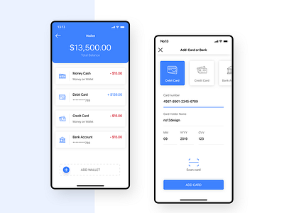 Finey Wallet Acc app design finey minimal mobile sketch template ui uidesign uiux