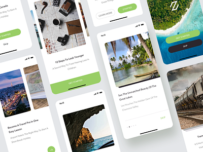 Zade Walkthroughs clean clear design ios kit minimal mobile sketch template ui zade