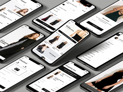 Imba-Ecommerce Mobile UI KIT app design imba ios kit minimal mobile sketch template ui