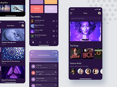 Balance UI KIT - Multimedia app balance design ecommerce ios kit minimal mobile template ui