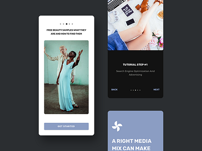 Mal Mobile UI KIT - Walkthroughs app design fashion ios kit mal minimal mobile template ui