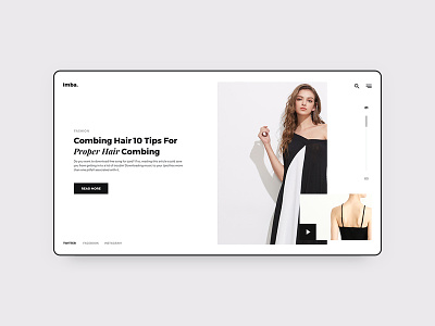 Imba-Ecommerce Web 01 app design ecommerce imba ios kit minimal template ui web