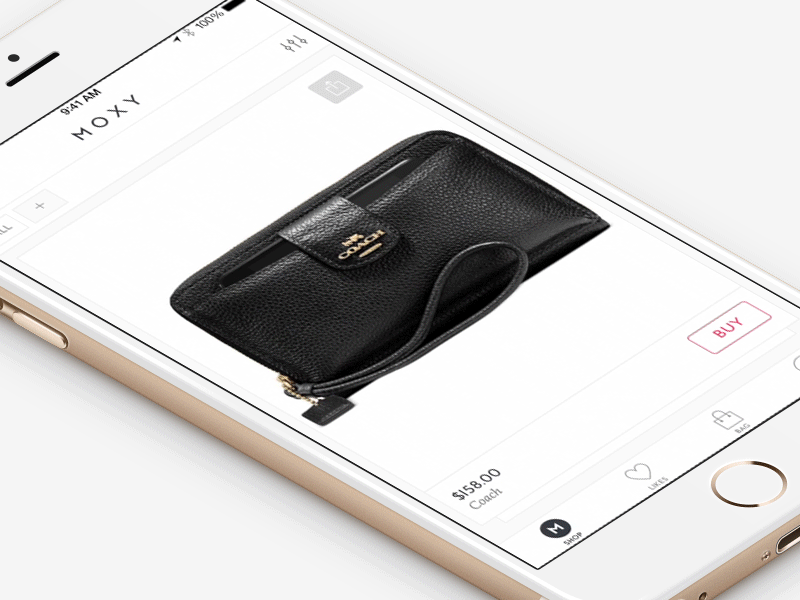 Moxy Filter UI app e commerce fashion filter ios mobile shopping