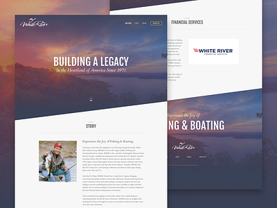 White River Marine Group Landing Page corporate landing page responsive typography website